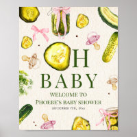 Pickles & Pacifiers Girl Baby Shower Welcome