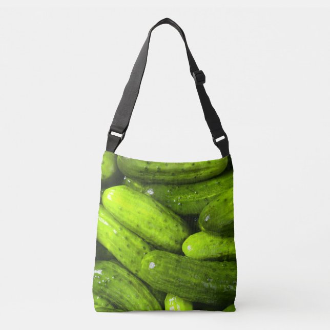 Pickles Pickle Lover Gift Pickle Ball Personalise Crossbody Bag (Front)