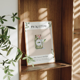 Pickletini   Bachelorette Signature Drink Poster