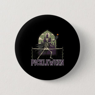 Pickleween Pickleball Halloween Costume Skeleton G 6 Cm Round Badge