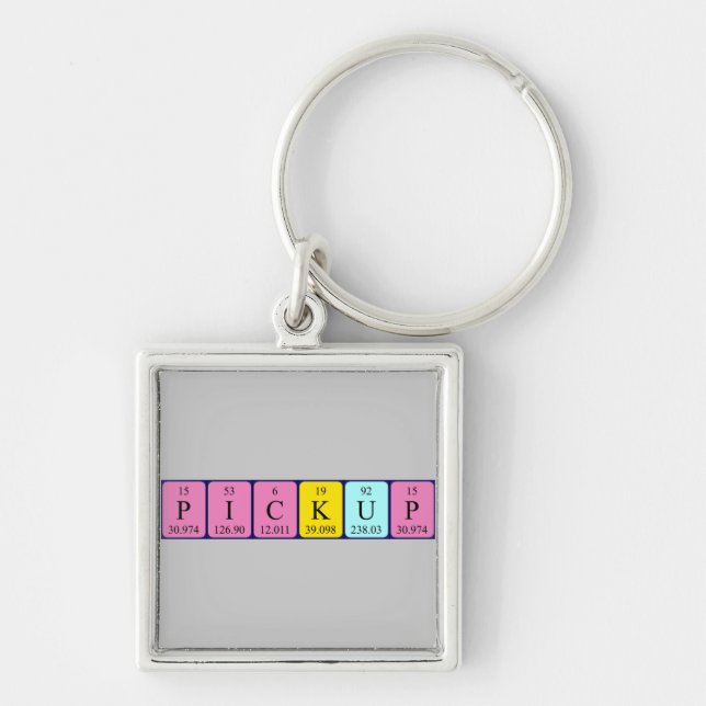 Pickup periodic table keyring (Front)
