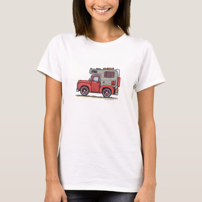 Pickup Truck Camper RV Apparel T-Shirt (Front)