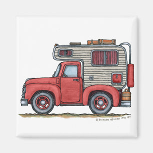 Pickup Truck Camper RV Magnets