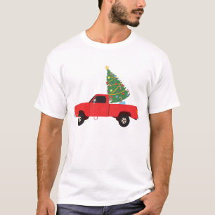 Pickup Truck Christmas Tree T-Shirt