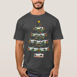 Pickup Truck Matching Santa Pickup Truck Christmas T-Shirt