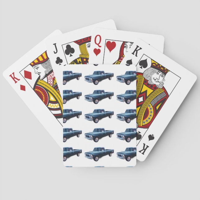 Pickup Truck  Playing Cards (Back)
