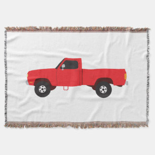 Pickup Truck Transportation Trucks Throw Blanket