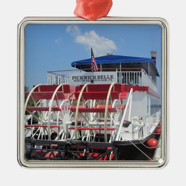 Pickwick Belle Paddle Wheel Boat Metal Ornament (Front)