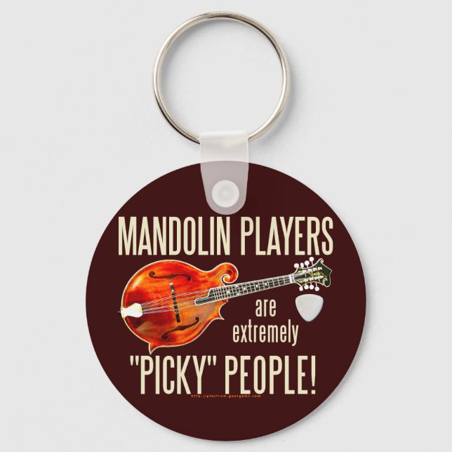 Picky Mandolinists Key Ring (Front)