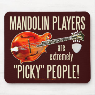 Picky Mandolinists Mouse Pad