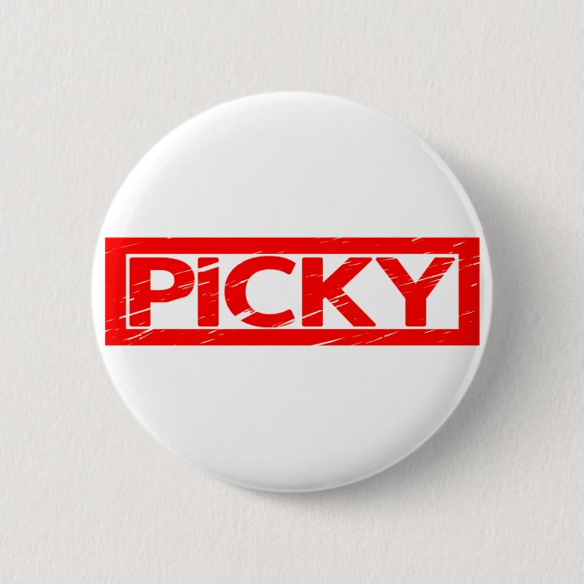 Picky Stamp 6 Cm Round Badge (Front)
