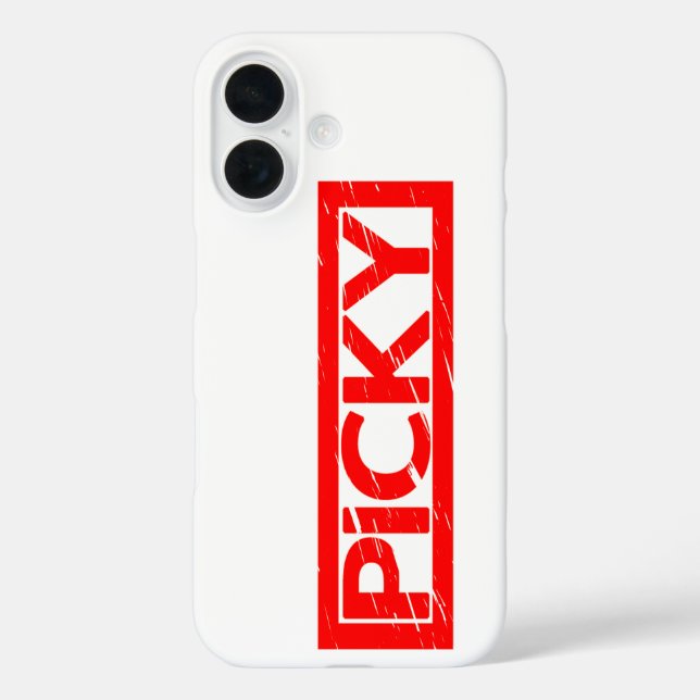 Picky Stamp Case-Mate iPhone Case (Back)