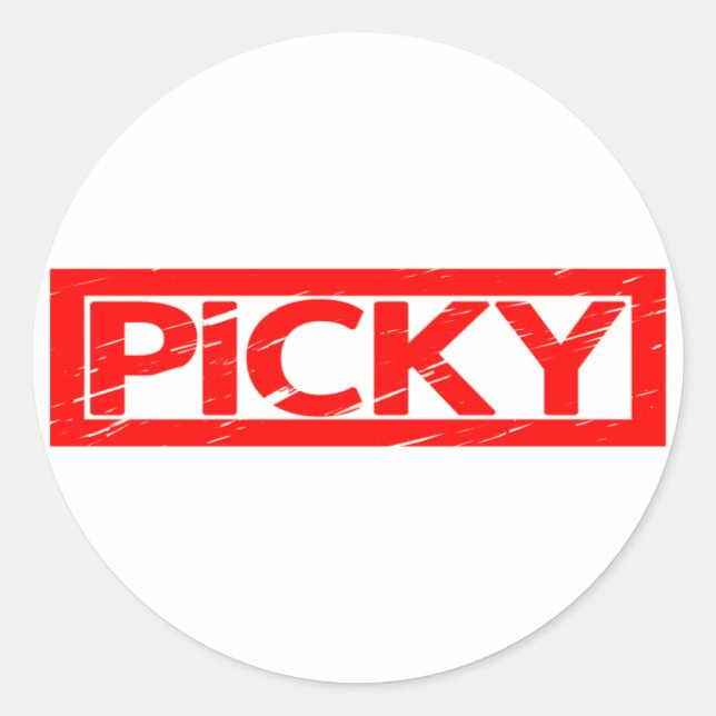 Picky Stamp Classic Round Sticker (Front)