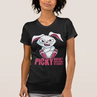 "Picky" Women's Layered Tee- Brown & Pink T-Shirt