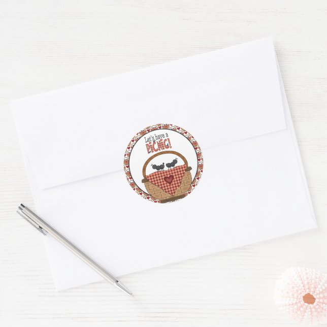 Picnic Ant Invitation sticker (Envelope)