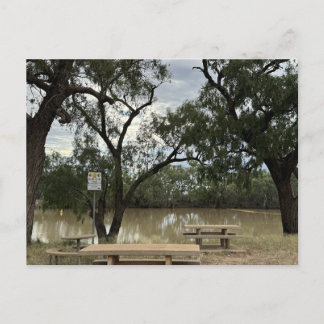 Picnic Area at Tannock Weir. Postcard