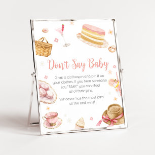 Picnic Baby Brunch Baby Shower Don't Say Baby Poster