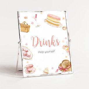 Picnic Baby Brunch Baby Shower Drinks Poster