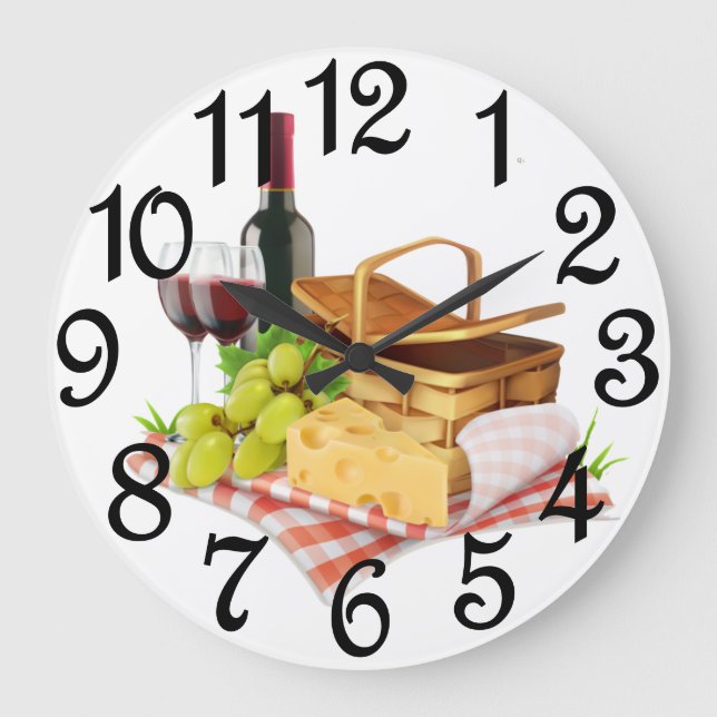 Picnic Basket Large Clock (Front)