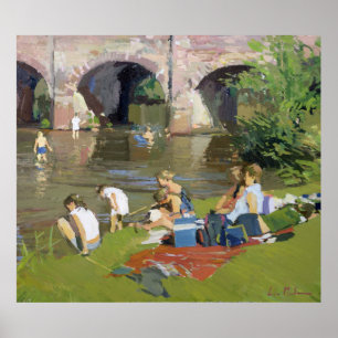 Picnic by the River Withypool Poster