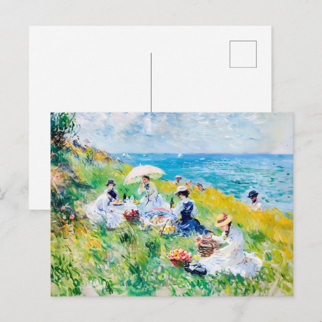 Picnic by the Sea - Impressionist Artwork Postcard (Front/Back)