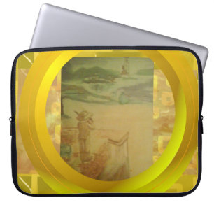 Picnic by the Seashore Concert Beach Art Laptop Sleeve