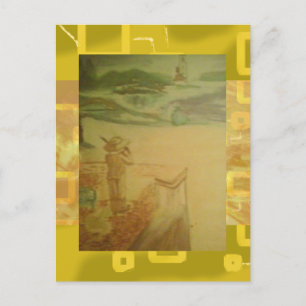 Picnic by the Seashore Concert Holiday Postcard
