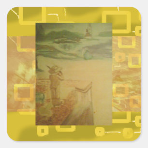Picnic by the Seashore Concert Square Sticker