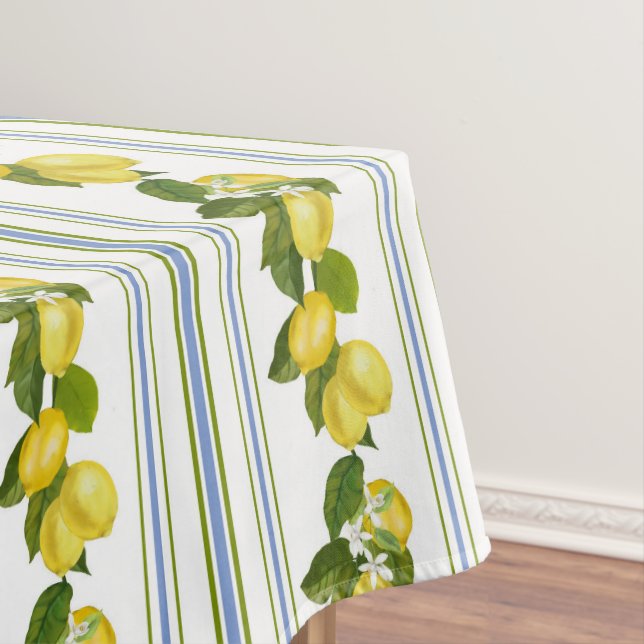  Picnic Citrus Mediterranean  Pattern  Tablecloth (In Situ)