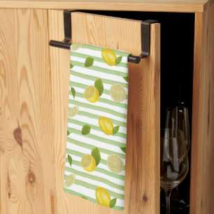  Picnic Citrus Mediterranean  Pattern  Tea Towel