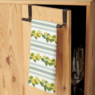 Picnic Citrus Mediterranean Pattern Tea Towel