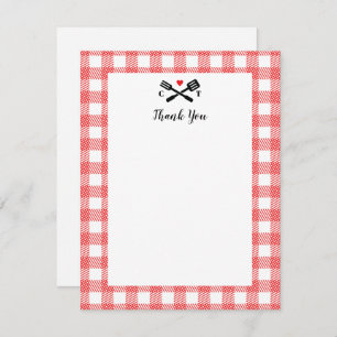 Picnic Cloth BBQ Thank You Note