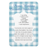 Picnic Cucumber Sandwich Recipe Magnet