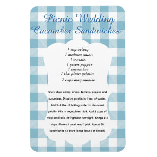 Picnic Cucumber Sandwich Recipe Magnet