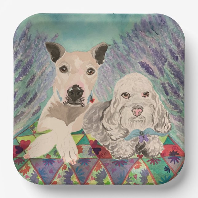Picnic Dogs Paper Plate (Front)