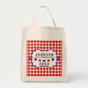 Picnic Family Reunion   Red White Blue Barbecue Tote Bag