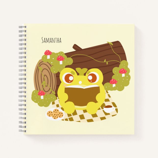 Picnic Frog Reading A Book (Front)