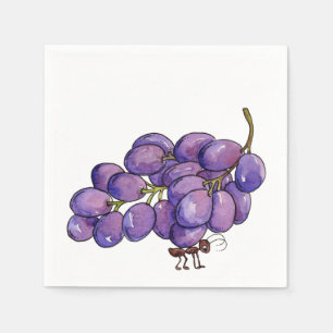 Picnic Grapes Napkin
