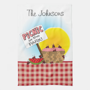 Picnic in the Park   Any Occasion Tea Towel