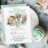 Picnic in the Park Floral 90th Birthday Party