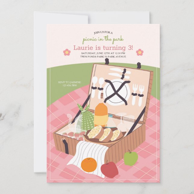 Picnic in the Park Invitation (Front)