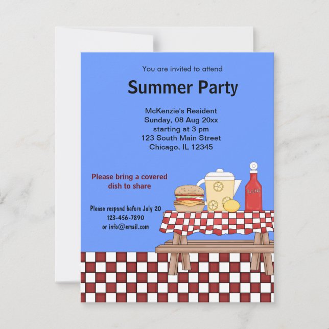 Picnic Invitation (Front)