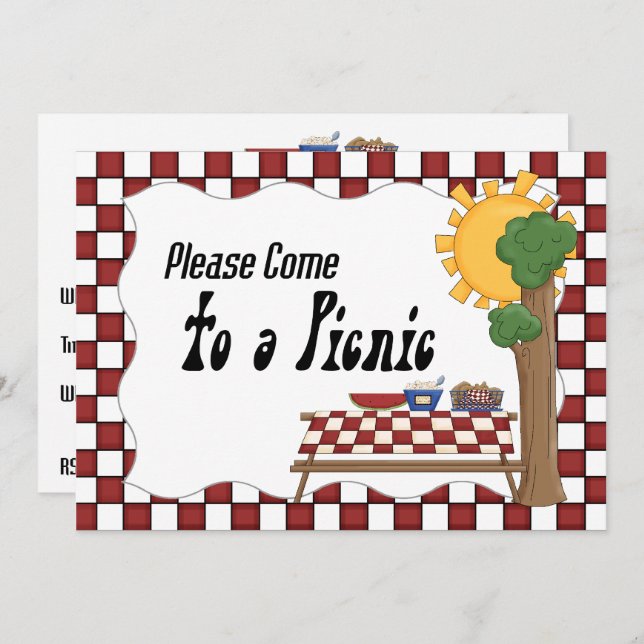 Picnic Invitation (Front/Back)