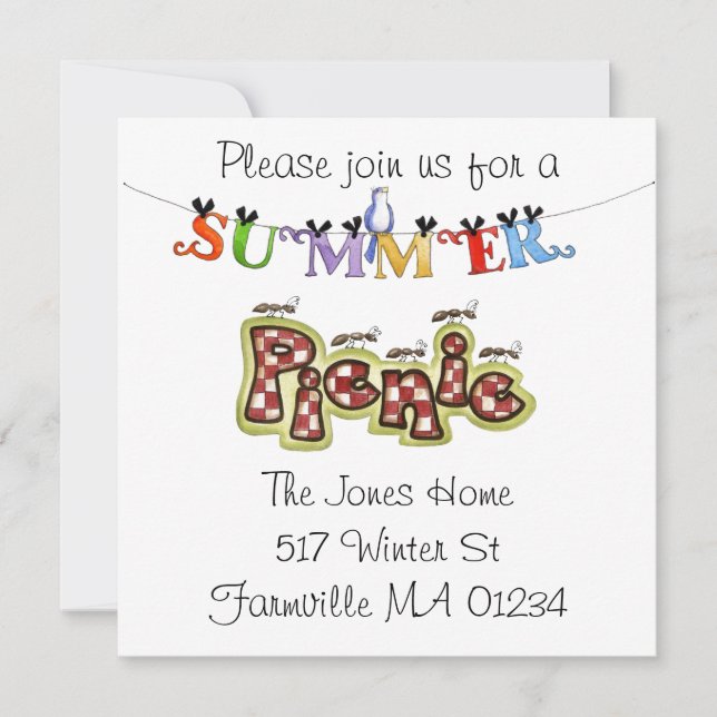 Picnic  invite (Front)