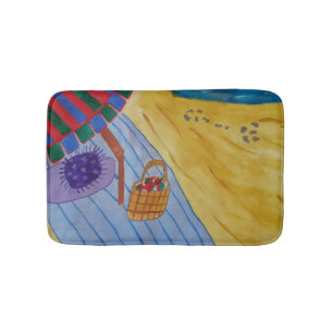 Picnic On The Beach Bath Mat