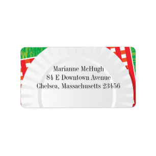 Picnic Outing Party BBQ Shipping Address Labels