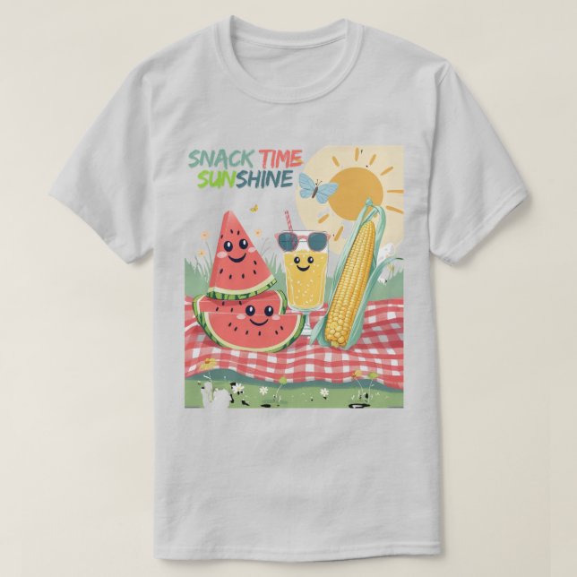 Picnic Pals – Summer Snack Squad T-Shirt (Design Front)