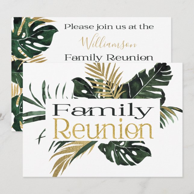 Picnic Party Family Reunion Invitation (Front/Back)