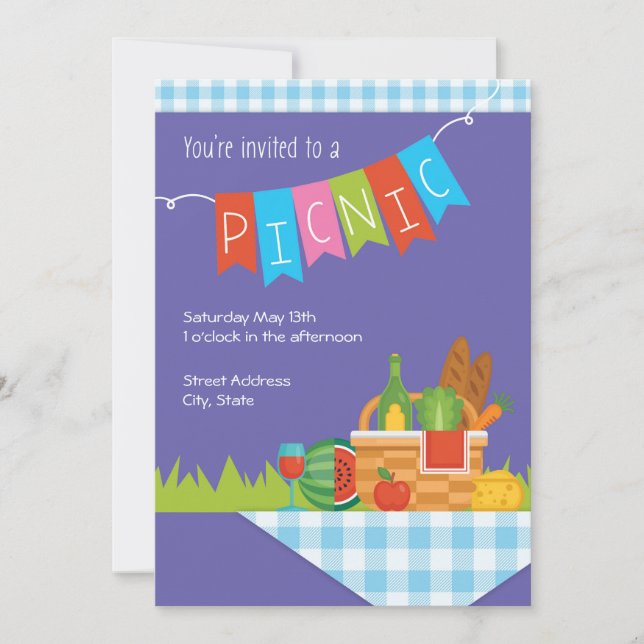 Picnic Party Invite (Front)