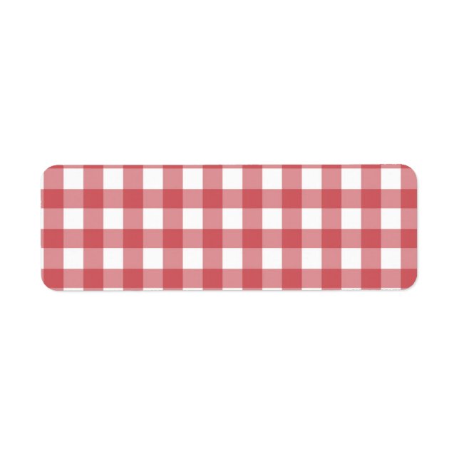 Picnic Pattern Return Address Label (Front)